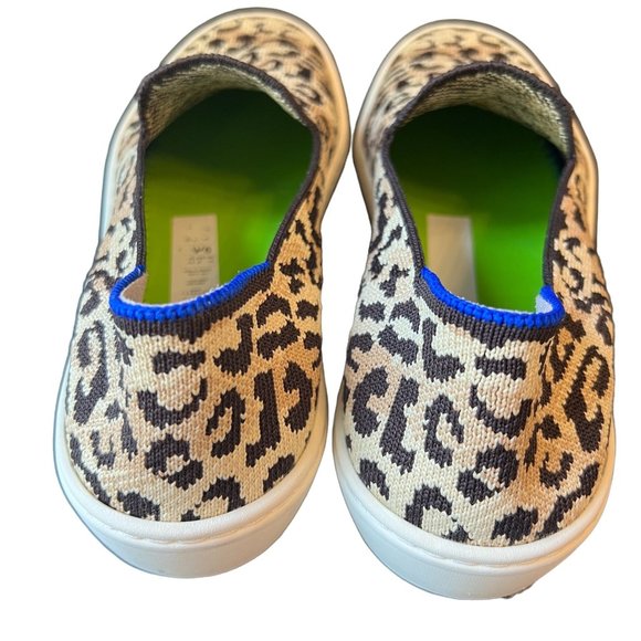 Rothy's The Sneaker Desert Cat Leopard Cheetah Animal Print Slip On Size… - Picture 10 of 16
